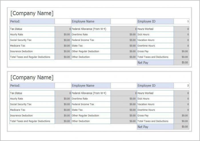 Pay Stub Template Free Microsoft Works Pay Stub Template Free Microsoft Works