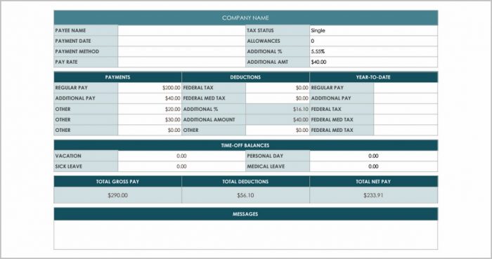 Pay Stub Template Google Docs Pay Stub Template Google Docs