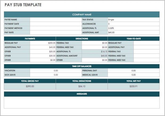 Pay Stub Template Google Sheets Pay Stub Template Google Sheets