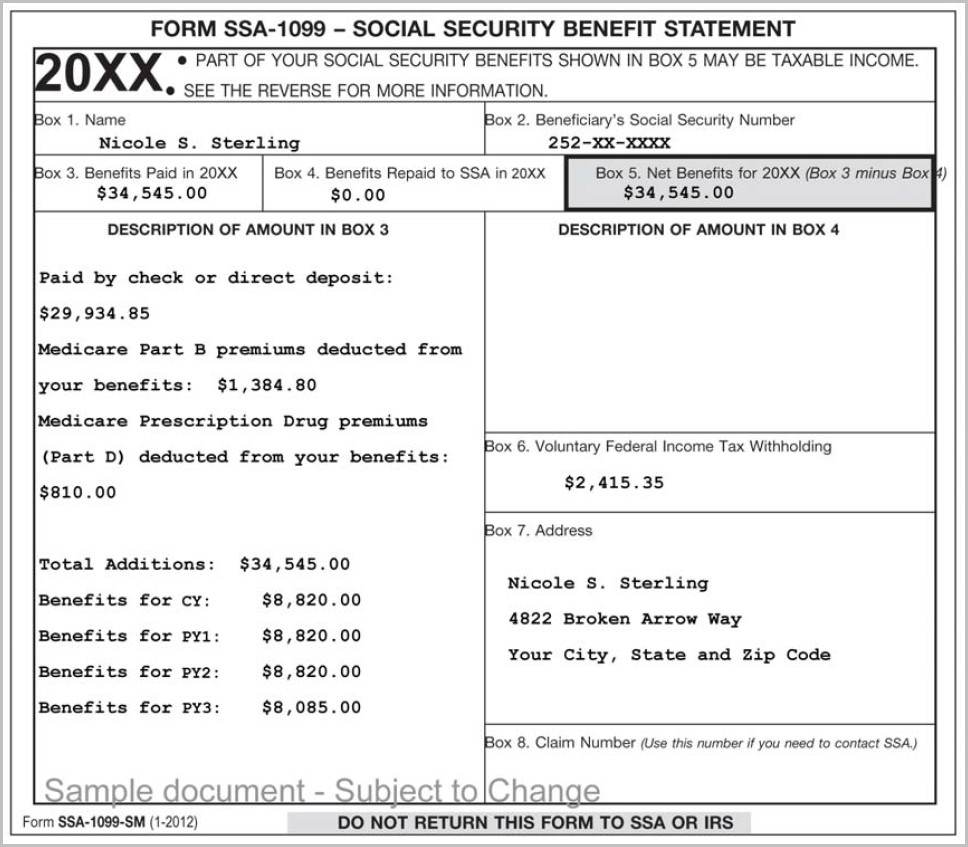 Form Ssa 1099 Bogasgardenstagingco Throughout Form Ssa 1099 Form