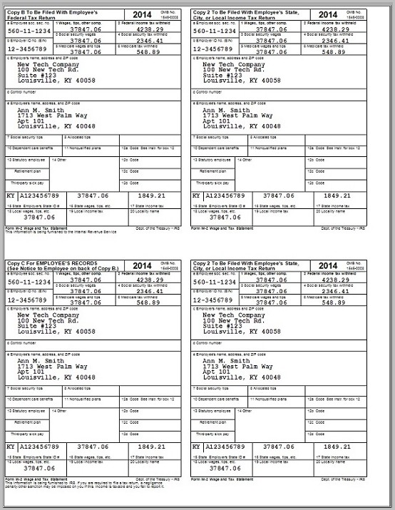 Printable W2 Form For Employees 2015 Printable W2 Form For Employees 2015