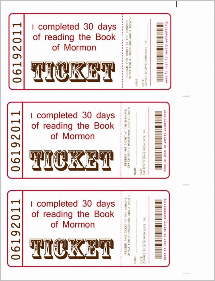 Raffle Ticket Book Template Raffle Ticket Book Template