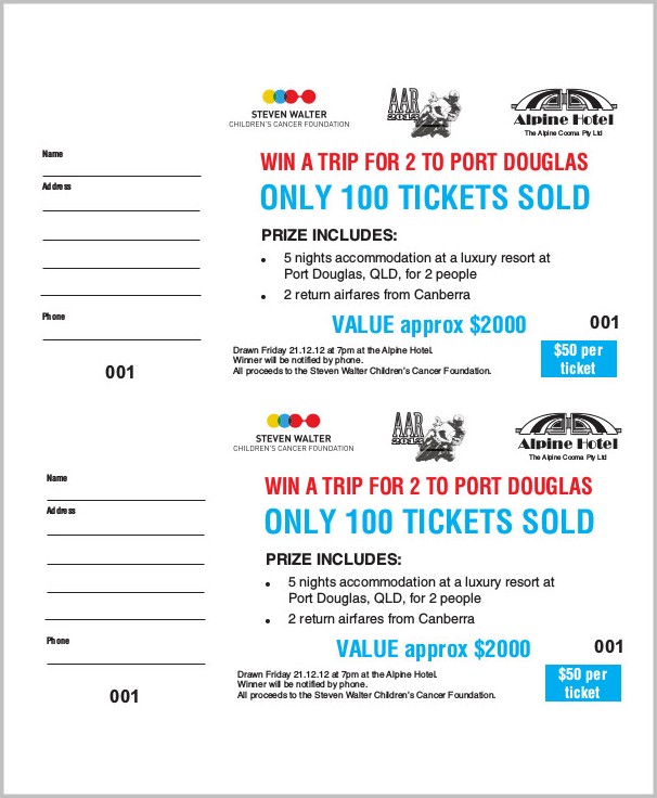 Raffle Ticket Template Excel Free Raffle Ticket Template Excel Free