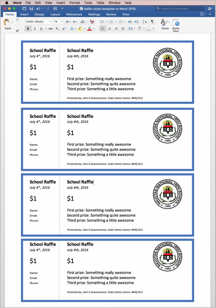 Raffle Ticket Template Pages Raffle Ticket Template Pages