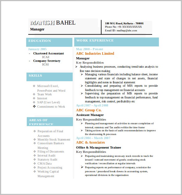 Resume Templates Word For Freshers Free Download Resume Templates Word For Freshers Free Download