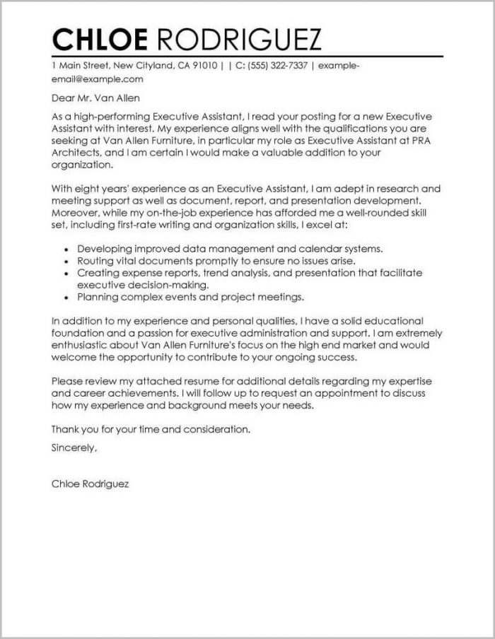 Sample Of Cover Letter For A Resume Sample Of Cover Letter For A Resume