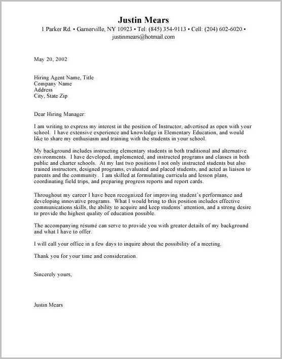 Sample Resume And Cover Letter Pdf Sample Resume And Cover Letter Pdf
