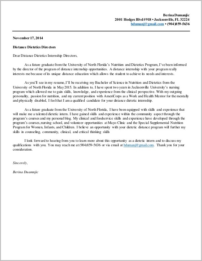 Sample Resume And Cover Letter Sample Resume And Cover Letter