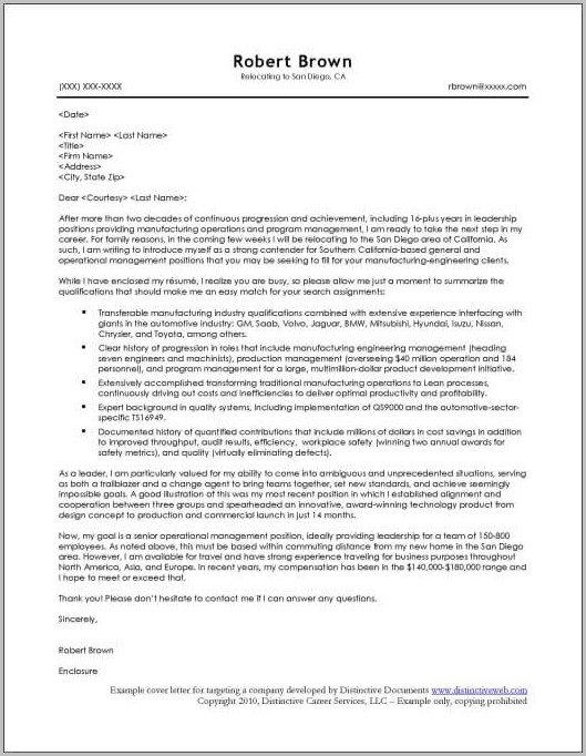Sample Resume Cover Letters For Executives Sample Resume Cover Letters For Executives