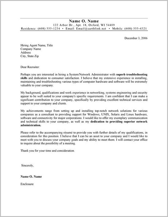 Samples Of Cv Cover Letters Samples Of Cv Cover Letters