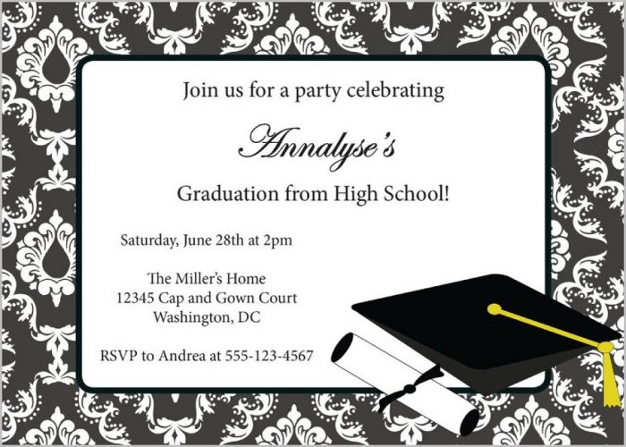 Senior Graduation Invitation Templates Senior Graduation Invitation Templates