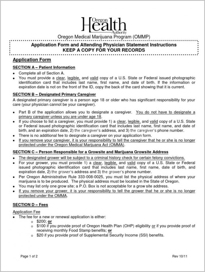 Ssi Application Form Oregon Ssi Application Form Oregon