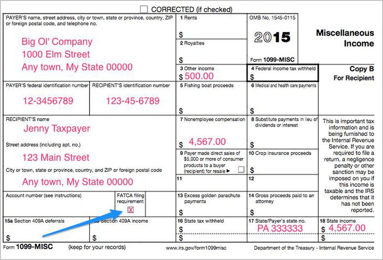 Tax Form 1099 Misc Form Resume Examples