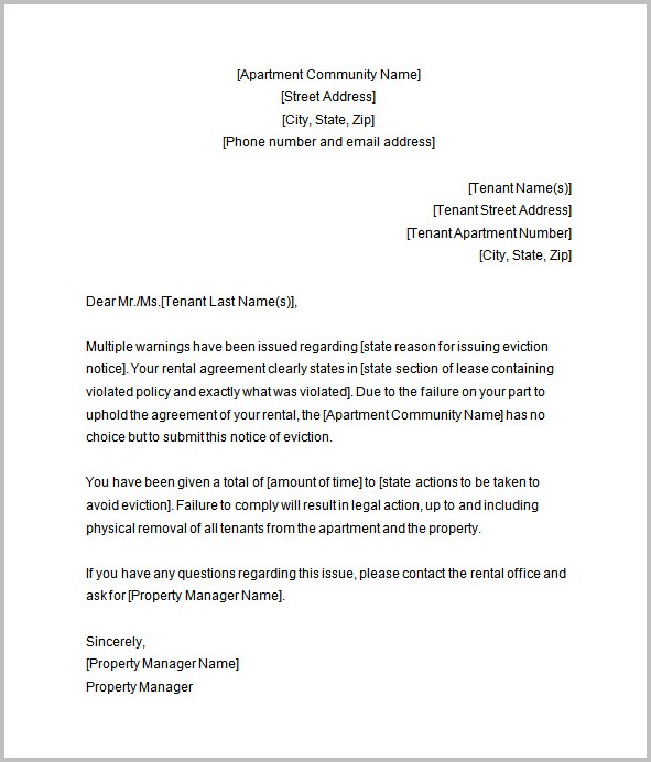 Tenant Eviction Notice Template Uk Tenant Eviction Notice Template Uk