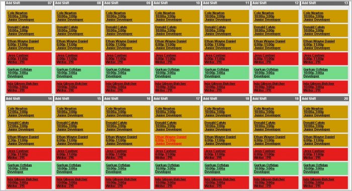 10 Hour Work Schedule Template 10 Hour Work Schedule Template