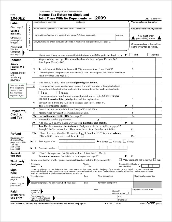 Federal Tax Forms | Income Tax Return & Sales Tax Information ! Pertaining To Federal Tax Forms 1040ez Federal Tax Forms | Income Tax Return & Sales Tax Information ! Pertaining To Federal Tax Forms 1040ez