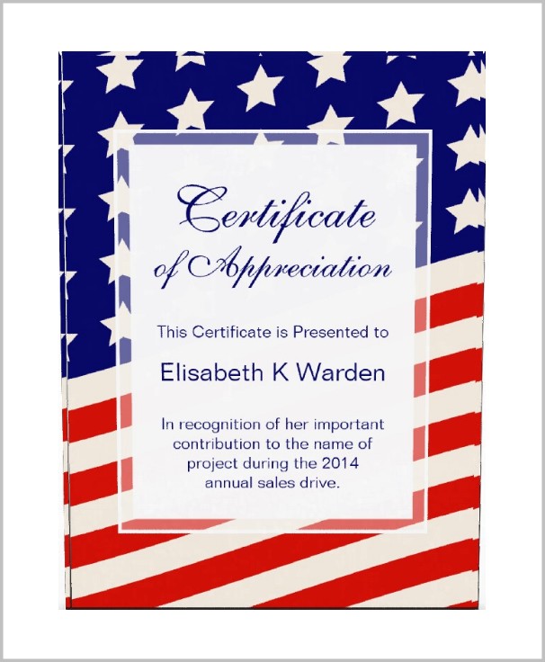 American Legion Certificate Of Appreciation Template American Legion Certificate Of Appreciation Template