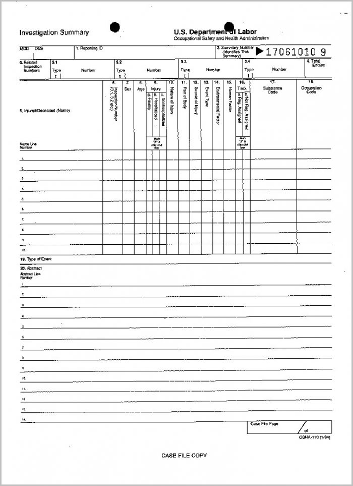 Cal Osha Form 300a Instructions Cal Osha Form 300a Instructions