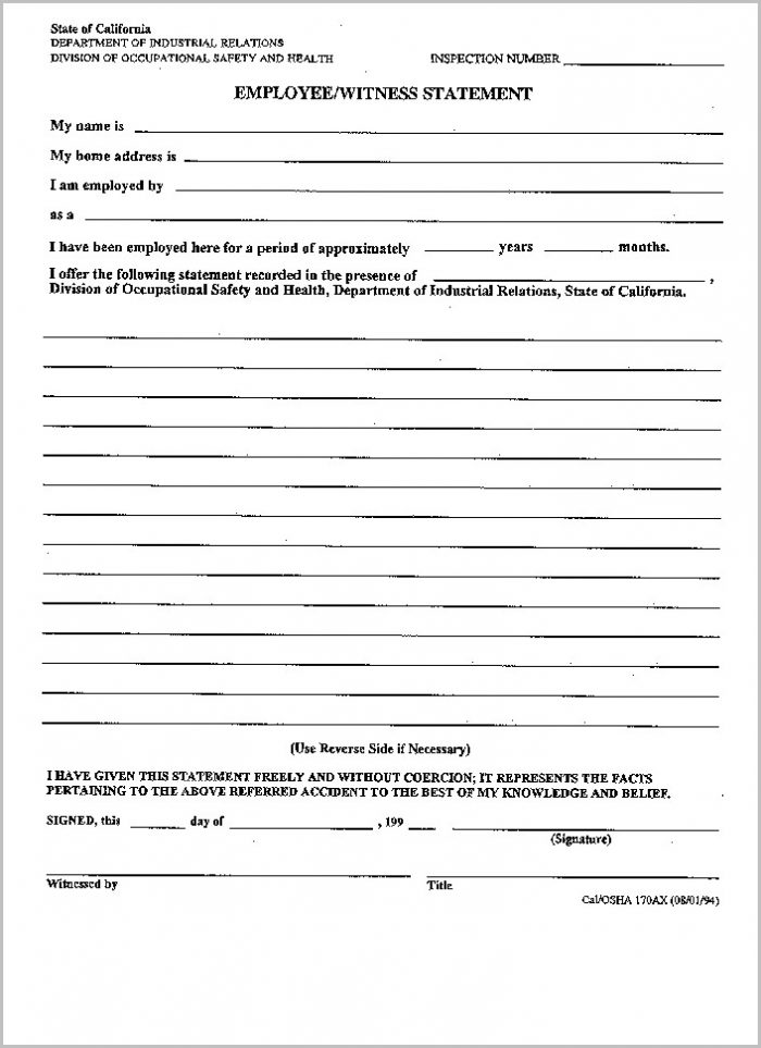 Cal Osha Form 300a Posting Requirements Cal Osha Form 300a Posting Requirements