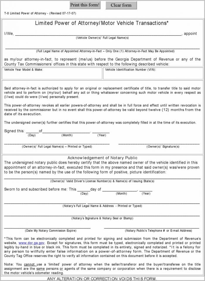 Car Lien Release Form Georgia Car Lien Release Form Georgia
