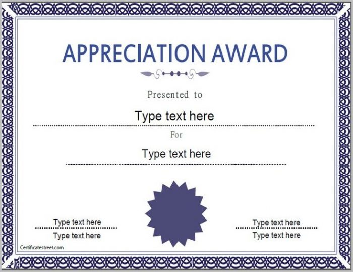 Certificate Of Appreciation Template Powerpoint Certificate Of Appreciation Template Powerpoint