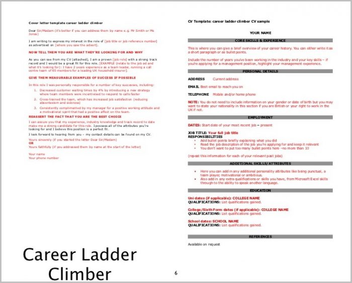 Cover Letter Examples Career Ladder Climber Cover Letter Examples Career Ladder Climber