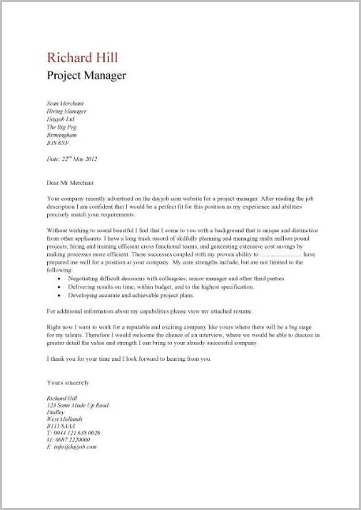 Cover Letter Examples For Basic Resume Cover Letter Examples For Basic Resume