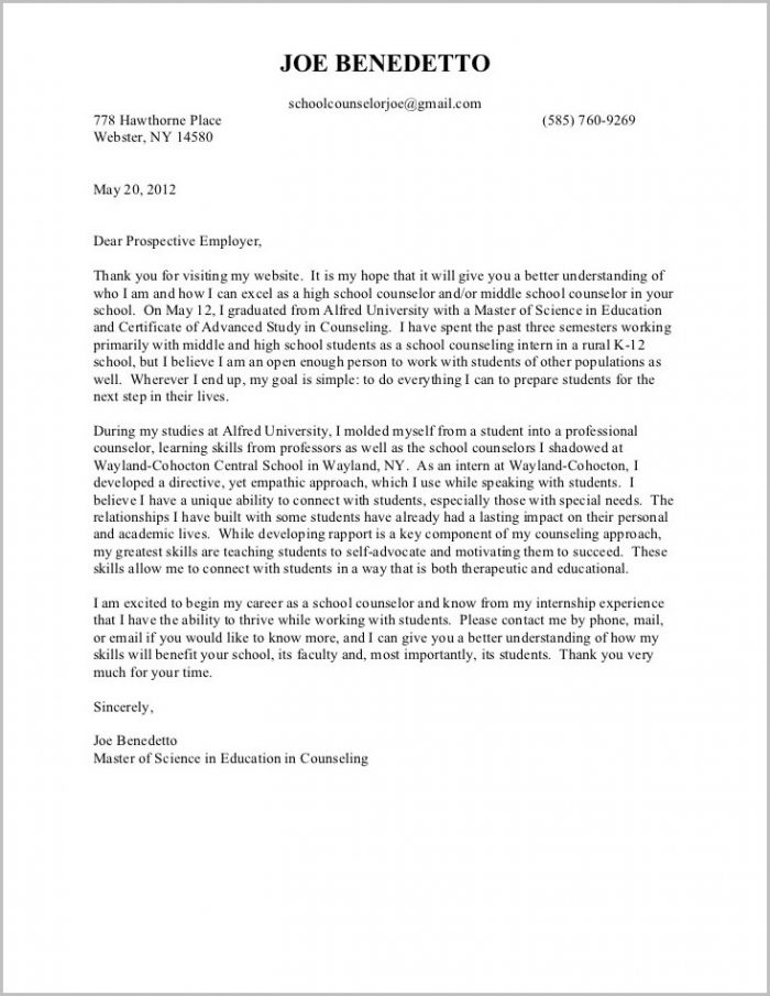 Cover Letter Examples For Career Counselor Cover Letter Examples For Career Counselor