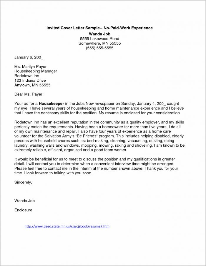Cover Letter Examples For Resume With No Experience Cover Letter Examples For Resume With No Experience