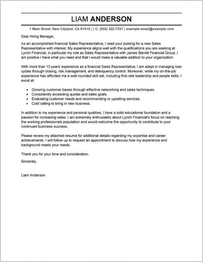 Cover Letter Examples For Resumes Cover Letter Examples For Resumes