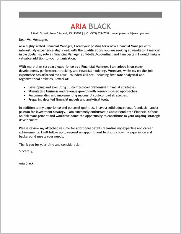 Cover Letter For Employment Examples Cover Letter For Employment Examples
