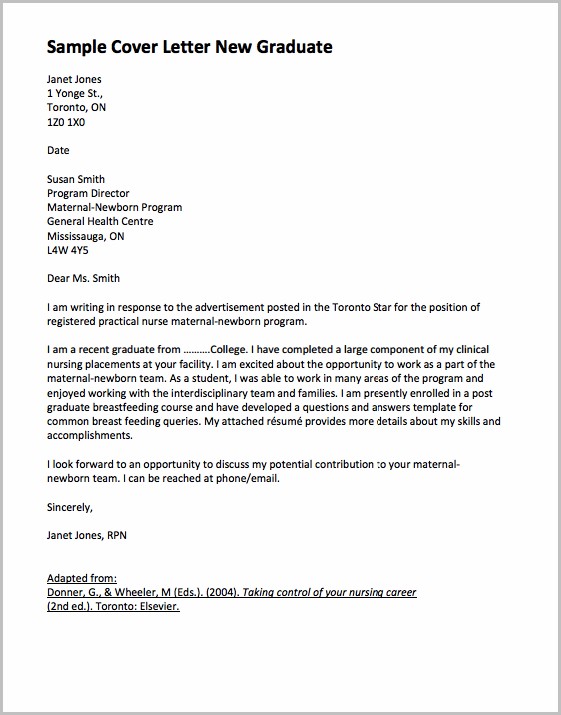 Cover Letter For Graduate Job Example Cover Letter Resume Examples