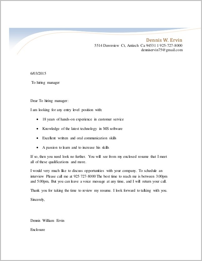 Cover Letter For Unsolicited Resume Cover Letter For Unsolicited Resume