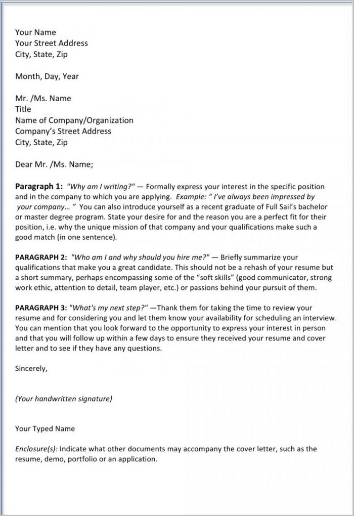 Cover Letter For Your Resume Cover Letter For Your Resume