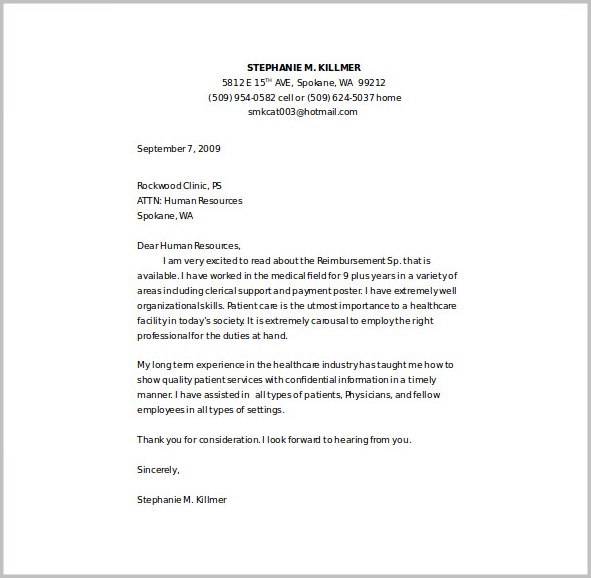 Cover Letter Free Templates Cover Letter Free Templates