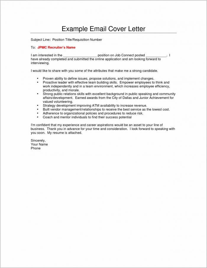 Cover Letter Sample For Sending Resume Cover Letter Sample For Sending Resume
