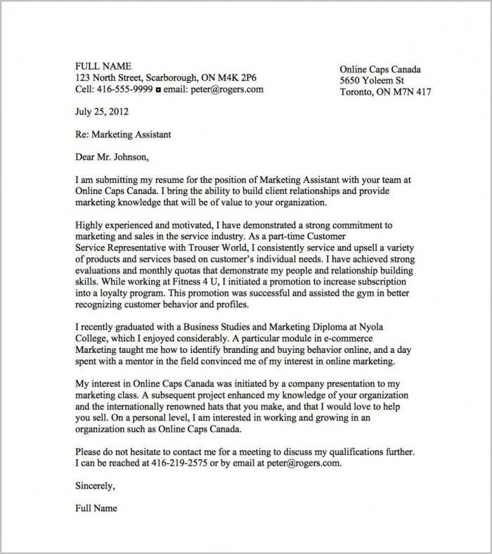 Cover Letter Template For A Resume Cover Letter Template For A Resume