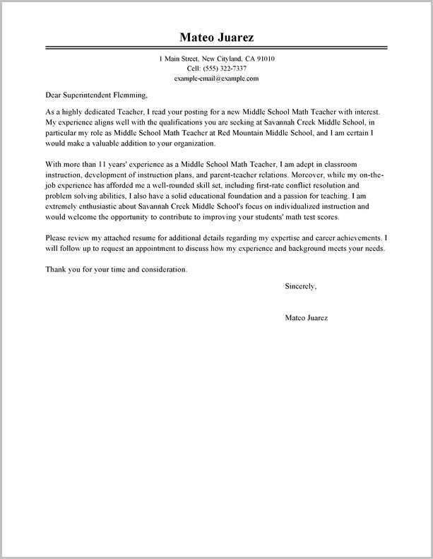 Cover Letter Template For Resume Teacher Cover Letter Template For Resume Teacher