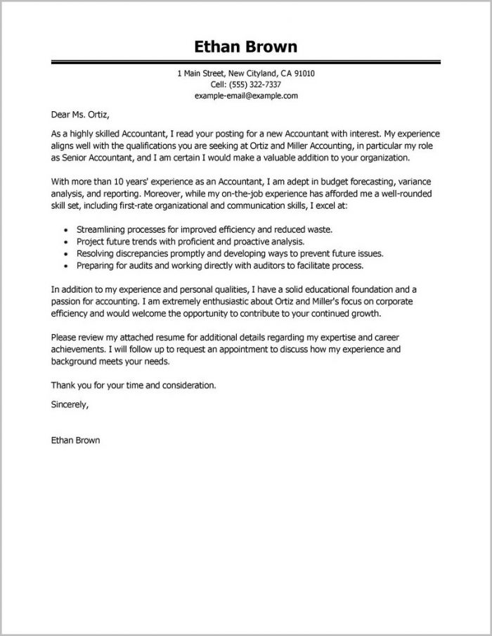 Cover Letters For Accounting Resumes Examples Cover Letters For Accounting Resumes Examples
