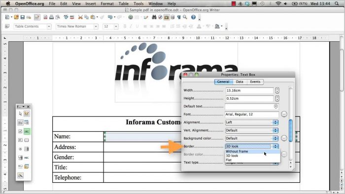 Create Fillable Pdf Forms With Openoffice Create Fillable Pdf Forms With Openoffice