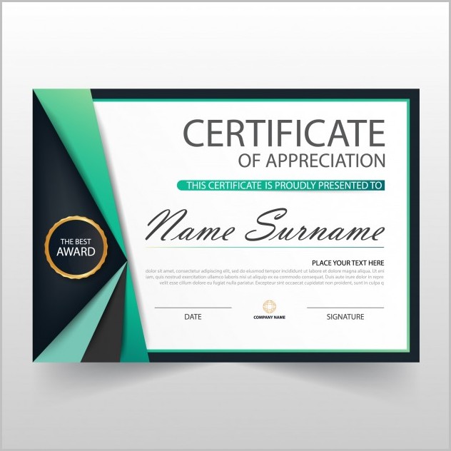 Elegant Certificate Of Appreciation Template Elegant Certificate Of Appreciation Template