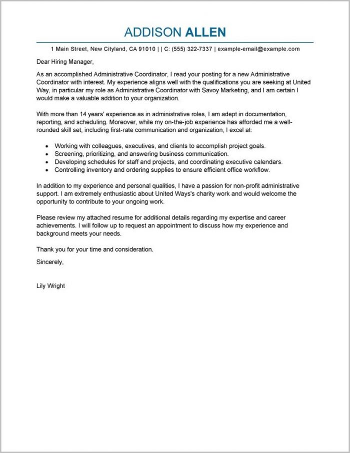 Example Of Cover Letter For Resume Teacher Example Of Cover Letter For Resume Teacher