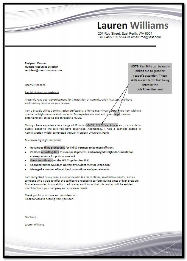 Examples Of Cover Letters For Resumes Australia Examples Of Cover Letters For Resumes Australia