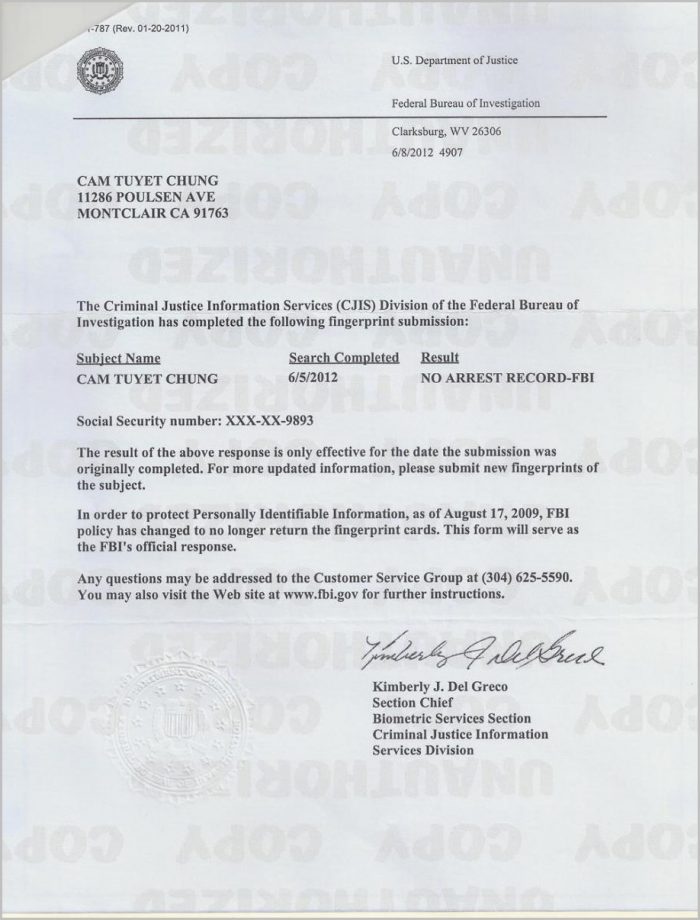 Fbi Background Check Apostille Cover Letter Fbi Background Check Apostille Cover Letter