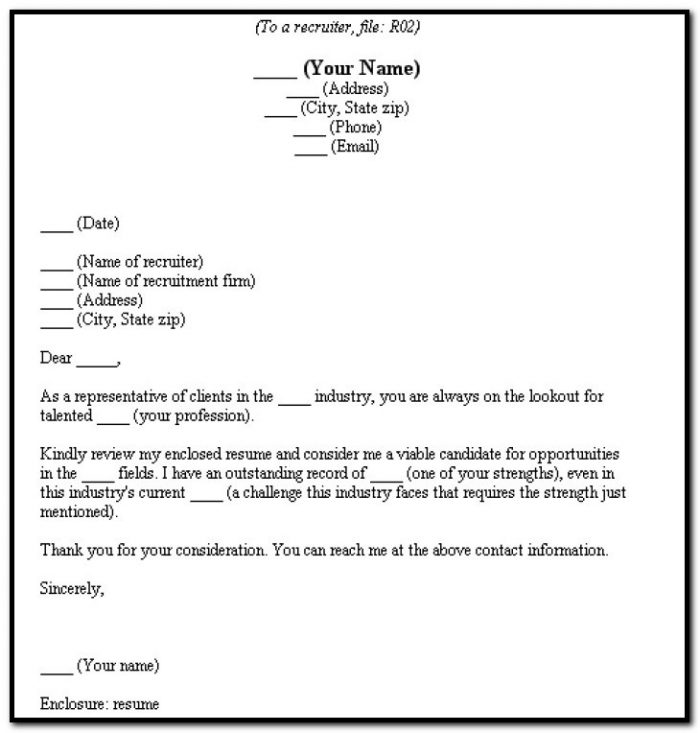 Fill In The Blank Cover Letter For Resume Fill In The Blank Cover Letter For Resume