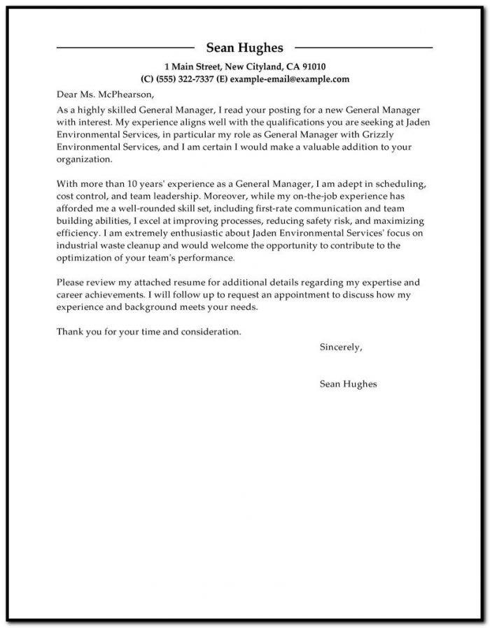 Financial Planner Cover Letter Format Financial Planner Cover Letter Format