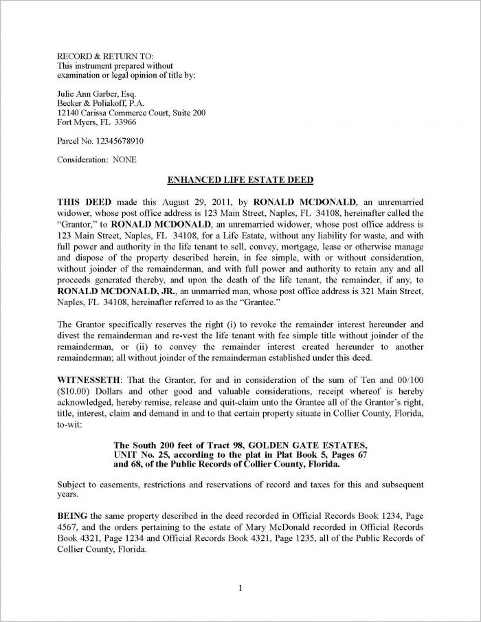 Florida Warranty Deed Form Pdf Florida Warranty Deed Form Pdf