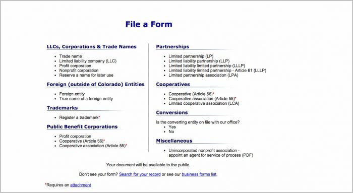 Forming A Llc In Colorado Forming A Llc In Colorado