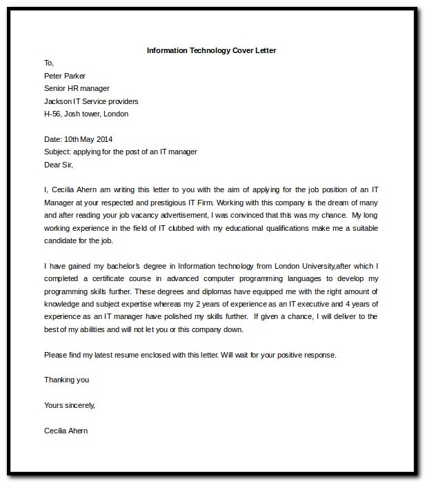 Free Cover Letter Template Word Free Cover Letter Template Word
