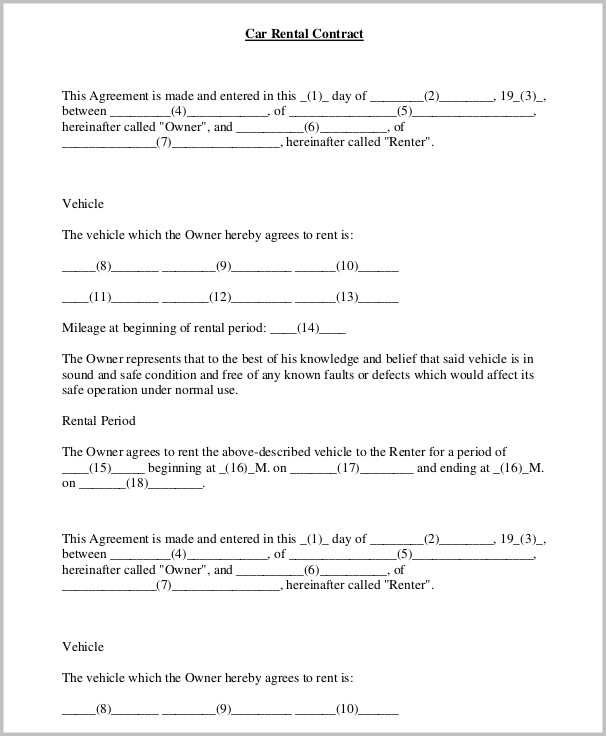 Free Lease Agreement Template Word Doc Free Lease Agreement Template Word Doc